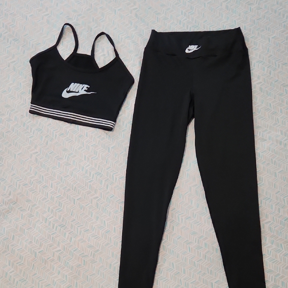 Nike Black and White Activewear Set